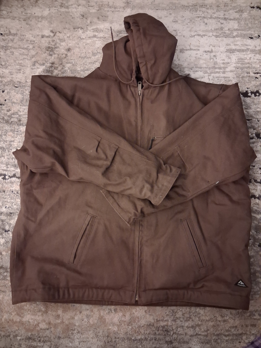 Super-Duty Sherpa-Lined Sanded Duck Hooded Jacket